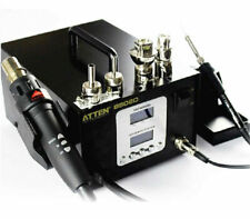 ATTEN AT-8502D 2 IN1 Dual LCD Hot Air Rework Staion+ Iron Soldering Station 220V picture