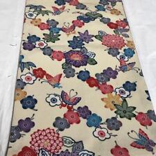 Japanese Crepe Pattern Dyed Nagoya Obi Pure Silk picture