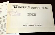 Annette Funicello Personal Property 1987 Jamie Cohen / CBS Records Address Label picture