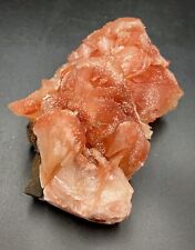 India red pink white stilbite crystal cluster mineral specimen Indian zeolites picture