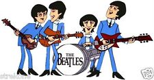 The Beatles ANIMATED cartoon John Paul George Ringo WindoCling Decal Sticker NEW picture