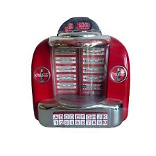 CocaCola Jukebox, Battery, Coin Operated Musical Tabletop Jukebox, Retro 1996 picture