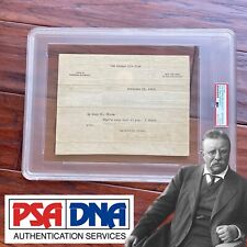 THEODORE ROOSEVELT * PSA * Autograph KANSAS CITY STAR Letter Signed * Teddy picture