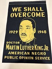 Vintage Martin Luther King Jr John F Kennedy JFK MLK Memorial Banner Pennant picture