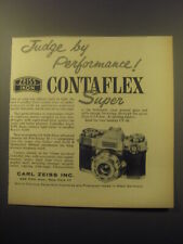1959 Zeiss Contaflex Super Camera Ad - Judge by Performance picture