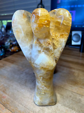 Golden Healer Hematoid Quartz Jumbo Extra LG Angel Figurine Statue Specimen 007 picture