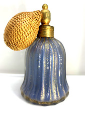 Gleaming   VTG perfume atomizer.  Gold-dusted Segoso Murano Glass Italy.  1950s picture