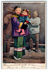 1906 Chinese Belle and Child Chinatown Benicia California CA Postcard picture