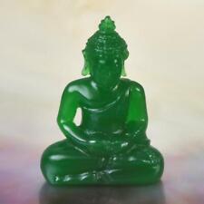 Miniature Image of the Buddha Sculpture Green Garut Chalcedony Carving 23.35 cts picture