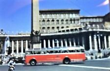 Vatican 1956 Lot of 2 Kodachrome Slides Bus Trolley Tram Swiss Guards Italy Pope picture