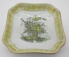 Japan Porcelain Ware Bowl Hand Painted Hong Kong ISCO Yellow Roses picture
