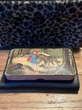 Antique 1920’s LITTLE RED RIDINGHOOD Jewelry Presentation Box Container ~ Z25 picture