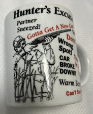 DEER Hunters Excuse Coffee Mug 10 oz Cup Gag Gift Hilarious picture