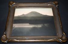 1911 Asahel Curtis Hand-Tinted Photograph Mt. Rainer Pie Crust Bat Wing Frame picture