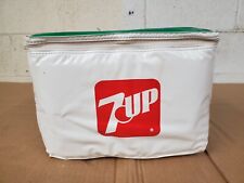 Vintage 7UP Vinyl Cooler Bag Carrying Tote chest Atlantic city race course promo picture