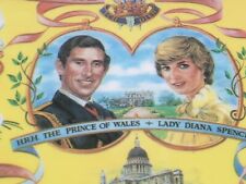 Royal Wedding Diana & Prince Charles Commemorative Tray 1981 ITALY VTG picture