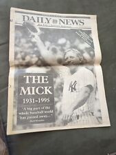 Mickey Mantle Death NY Daily News August 14th 1995 Tribute 28 Pages picture