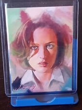 AP13 X-Files Dana Scully #1 - ACEO Art Card Signed by Artist 1/50 picture