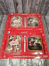 Coca Cola Limited Edition Collectible Writing Set 2018 Sparking Holidays 2 Sets picture
