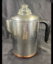 VTG Pre 1968 Revere Ware Coffee Pot Percolator 1801 Copper Clad Bottom 8 Cup picture