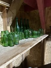 34 Vintage Green Jars And Bottles  picture