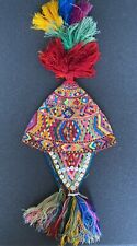 Antique Peruvian Ceremonial Shaman Chullo Rainbow Hat Andean Textile picture