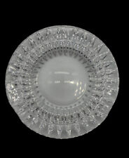 VTG Round Faceted Crystal Glass Ashtray Catchall Dish 60's Just Beautiful Gift picture