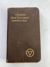 1901 WWI Soldier's New Testament Bible ASV American Standard Version Emphasized picture