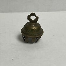 VINTAGE ETCHED BRASS TIBETAN ELEPHANT CLAW TEMPLE BELLS picture