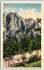 Postcard Rock Wall Mount Rushmore Highway Black Hills South Dakota USA picture