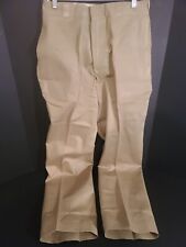 Vtg 50/60s US Army Khaki Chino Trousers Tan 445 32X33 Straight Leg Regular Fit A picture