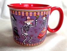 Gibson Home Dia De Muertos Day Of The Dead Dancing Skeletons Mexican Mug picture