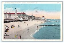 1928 Boardwalk Beach Arcade Exterior Building Asbury Park New Jersey NJ Postcard picture