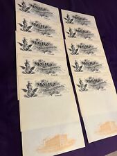Letterhead 10 Sheets Of COFFEE FACTORY 1950s Vintage Stationery Unused Lot picture
