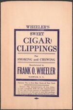 Antique WHEELER'S CIGAR CLIPPINGS Bags Vintage Original 1920's Unused NOS NY picture