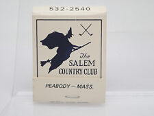 The Salem Country Club Witch on Broom Vintage Matchbook picture