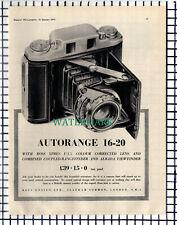 (7117) PAPER ITEM  Ross Ensign Autorange Camera ADVERT - 1955 CUTTING picture