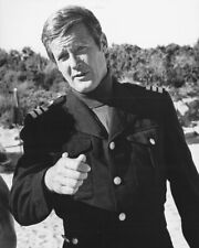 Roger Moore 24x36 inch Poster on set Spy Who Loved Me candid picture