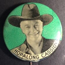 Hopalong Cassidy Steel Pinback Button c1950's VGC picture