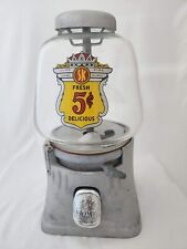 SILVER KING Or HOT NUT HAND BLOWN Gumball/Peanut Machine GLOBE - 5c Decal - 007 picture
