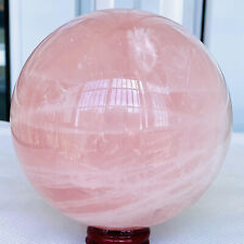 1980g Natural Pink Rose Quartz Sphere Crystal Ball Reiki Healing picture