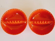 Vintage Anholt-Ashtray Melamine Set Two Orange Ashtrays  Des. 196351 picture