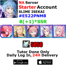 [NA][INST] Slime ISEKAI Starter Account 8(+1)SSR 5050+Crystals #E522 picture