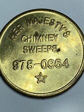 VINTAGE HER MAJESTY'S CHIMNEY SWEEPS GOOD LUCK ADVERTISING TOKEN (#BK1) picture