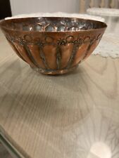 Antique Copper Mold Pudding Copper Hand Pressed Forged Metal Egypt 1800s picture