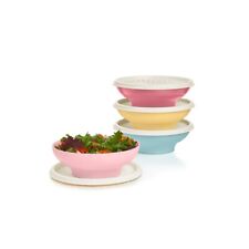 Brand New Tupperware Vintage 4-Pc. Bowl Set with seals lids Pastel Colors picture