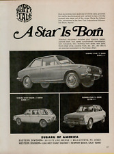 1969 Subaru Star 2 Door Wagon 4 is Born Happy Talk Photo Car Vintage Print Ad picture