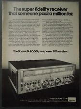 1978 SANSUI G-9000 Pure Power DC Receiver Magazine Ad picture
