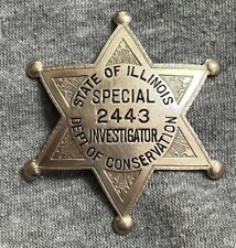 Obsolete Illinois Department of Conservation Special Investigator Badge picture