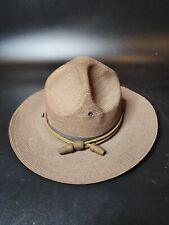 Antique WW1 US Army Officers Campaign Hat With Cords STRATTON Chicago picture
